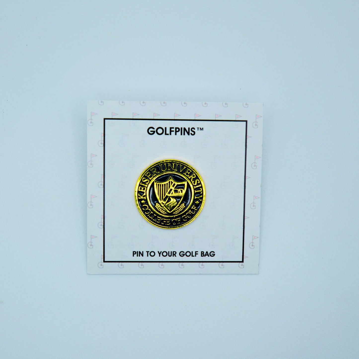 Keiser University Gold Plated College of Golf GolfPin